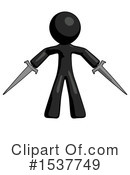 Black Design Mascot Clipart #1537749 by Leo Blanchette