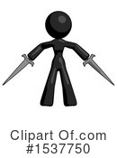 Black Design Mascot Clipart #1537750 by Leo Blanchette