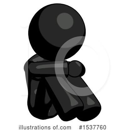 Royalty-Free (RF) Black Design Mascot Clipart Illustration by Leo Blanchette - Stock Sample #1537760