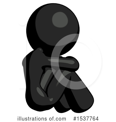 Royalty-Free (RF) Black Design Mascot Clipart Illustration by Leo Blanchette - Stock Sample #1537764