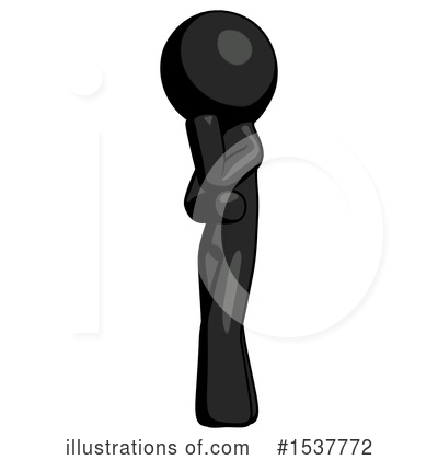 Royalty-Free (RF) Black Design Mascot Clipart Illustration by Leo Blanchette - Stock Sample #1537772