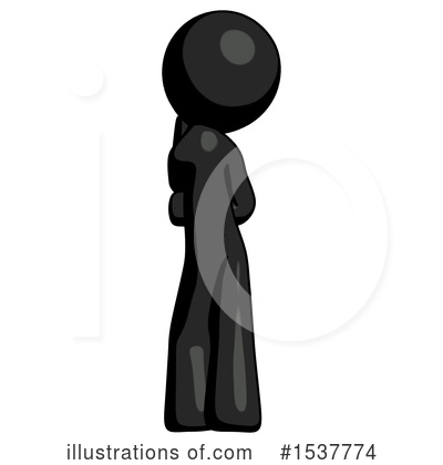Royalty-Free (RF) Black Design Mascot Clipart Illustration by Leo Blanchette - Stock Sample #1537774