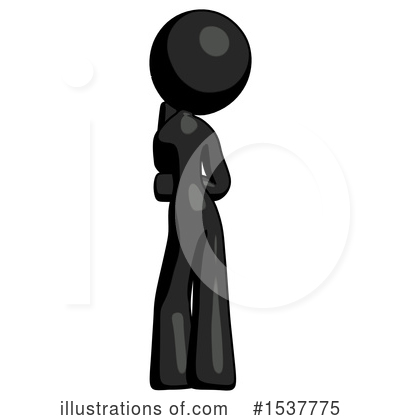 Royalty-Free (RF) Black Design Mascot Clipart Illustration by Leo Blanchette - Stock Sample #1537775