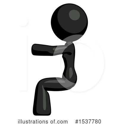Royalty-Free (RF) Black Design Mascot Clipart Illustration by Leo Blanchette - Stock Sample #1537780