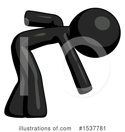 Royalty-Free (RF) Black Design Mascot Clipart Illustration by Leo Blanchette - Stock Sample #1537781