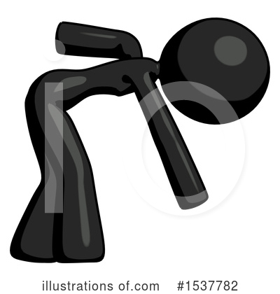 Royalty-Free (RF) Black Design Mascot Clipart Illustration by Leo Blanchette - Stock Sample #1537782