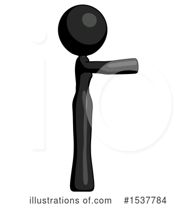 Royalty-Free (RF) Black Design Mascot Clipart Illustration by Leo Blanchette - Stock Sample #1537784