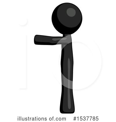 Royalty-Free (RF) Black Design Mascot Clipart Illustration by Leo Blanchette - Stock Sample #1537785