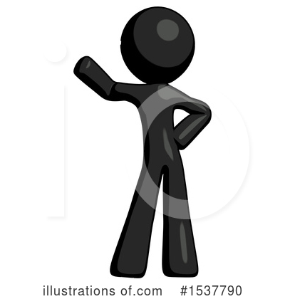 Royalty-Free (RF) Black Design Mascot Clipart Illustration by Leo Blanchette - Stock Sample #1537790