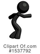 Black Design Mascot Clipart #1537792 by Leo Blanchette