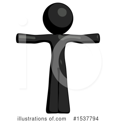 Royalty-Free (RF) Black Design Mascot Clipart Illustration by Leo Blanchette - Stock Sample #1537794