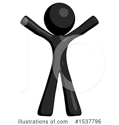 Royalty-Free (RF) Black Design Mascot Clipart Illustration by Leo Blanchette - Stock Sample #1537796