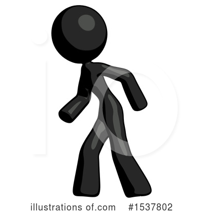 Royalty-Free (RF) Black Design Mascot Clipart Illustration by Leo Blanchette - Stock Sample #1537802
