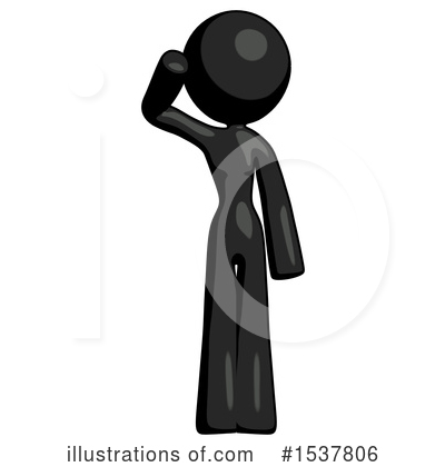 Royalty-Free (RF) Black Design Mascot Clipart Illustration by Leo Blanchette - Stock Sample #1537806