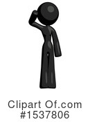 Black Design Mascot Clipart #1537806 by Leo Blanchette