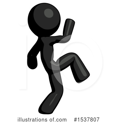 Royalty-Free (RF) Black Design Mascot Clipart Illustration by Leo Blanchette - Stock Sample #1537807
