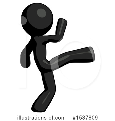 Royalty-Free (RF) Black Design Mascot Clipart Illustration by Leo Blanchette - Stock Sample #1537809
