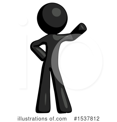 Royalty-Free (RF) Black Design Mascot Clipart Illustration by Leo Blanchette - Stock Sample #1537812