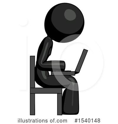 Royalty-Free (RF) Black Design Mascot Clipart Illustration by Leo Blanchette - Stock Sample #1540148