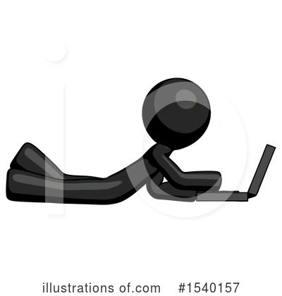 Royalty-Free (RF) Black Design Mascot Clipart Illustration by Leo Blanchette - Stock Sample #1540157