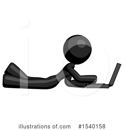Royalty-Free (RF) Black Design Mascot Clipart Illustration by Leo Blanchette - Stock Sample #1540158