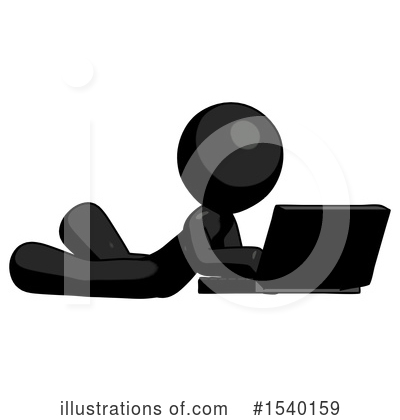 Royalty-Free (RF) Black Design Mascot Clipart Illustration by Leo Blanchette - Stock Sample #1540159