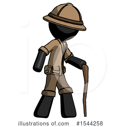 Royalty-Free (RF) Black Design Mascot Clipart Illustration by Leo Blanchette - Stock Sample #1544258