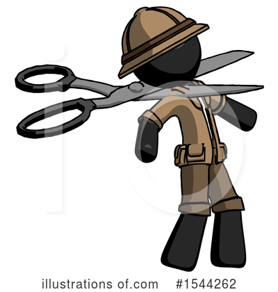 Royalty-Free (RF) Black Design Mascot Clipart Illustration by Leo Blanchette - Stock Sample #1544262