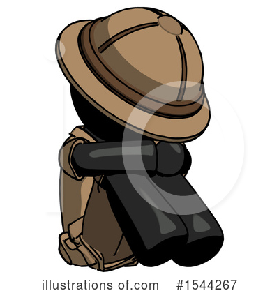 Royalty-Free (RF) Black Design Mascot Clipart Illustration by Leo Blanchette - Stock Sample #1544267