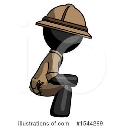 Royalty-Free (RF) Black Design Mascot Clipart Illustration by Leo Blanchette - Stock Sample #1544269