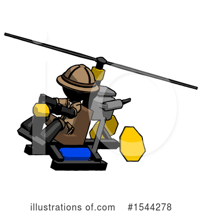 Royalty-Free (RF) Black Design Mascot Clipart Illustration by Leo Blanchette - Stock Sample #1544278