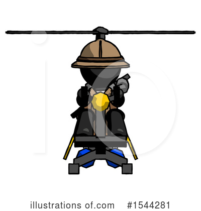 Royalty-Free (RF) Black Design Mascot Clipart Illustration by Leo Blanchette - Stock Sample #1544281