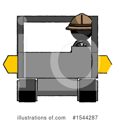 Royalty-Free (RF) Black Design Mascot Clipart Illustration by Leo Blanchette - Stock Sample #1544287