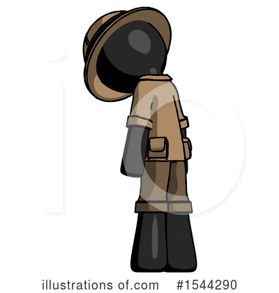 Royalty-Free (RF) Black Design Mascot Clipart Illustration by Leo Blanchette - Stock Sample #1544290