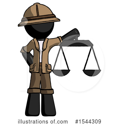 Royalty-Free (RF) Black Design Mascot Clipart Illustration by Leo Blanchette - Stock Sample #1544309