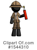Black Design Mascot Clipart #1544310 by Leo Blanchette