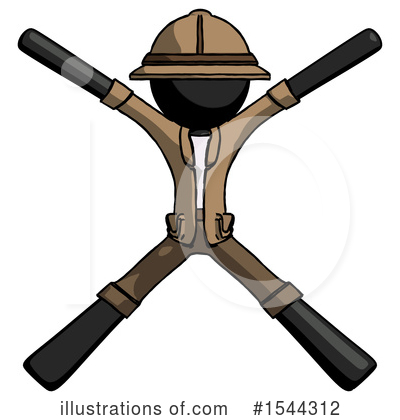 Royalty-Free (RF) Black Design Mascot Clipart Illustration by Leo Blanchette - Stock Sample #1544312