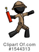Black Design Mascot Clipart #1544313 by Leo Blanchette