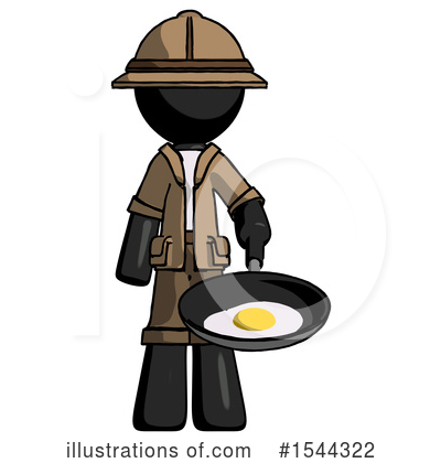 Royalty-Free (RF) Black Design Mascot Clipart Illustration by Leo Blanchette - Stock Sample #1544322
