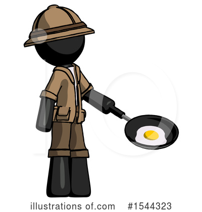Royalty-Free (RF) Black Design Mascot Clipart Illustration by Leo Blanchette - Stock Sample #1544323