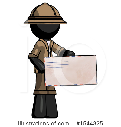 Royalty-Free (RF) Black Design Mascot Clipart Illustration by Leo Blanchette - Stock Sample #1544325