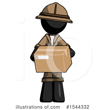 Royalty-Free (RF) Black Design Mascot Clipart Illustration by Leo Blanchette - Stock Sample #1544332