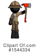 Black Design Mascot Clipart #1544334 by Leo Blanchette
