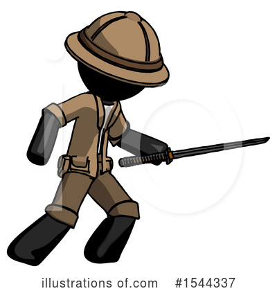 Royalty-Free (RF) Black Design Mascot Clipart Illustration by Leo Blanchette - Stock Sample #1544337