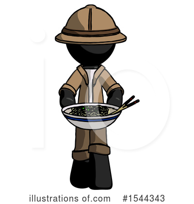 Royalty-Free (RF) Black Design Mascot Clipart Illustration by Leo Blanchette - Stock Sample #1544343