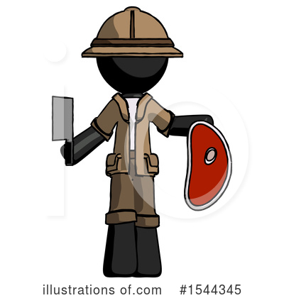 Royalty-Free (RF) Black Design Mascot Clipart Illustration by Leo Blanchette - Stock Sample #1544345