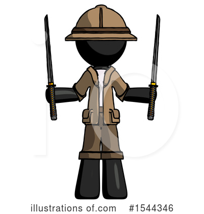 Royalty-Free (RF) Black Design Mascot Clipart Illustration by Leo Blanchette - Stock Sample #1544346