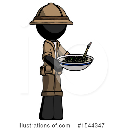 Royalty-Free (RF) Black Design Mascot Clipart Illustration by Leo Blanchette - Stock Sample #1544347