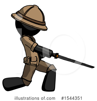 Royalty-Free (RF) Black Design Mascot Clipart Illustration by Leo Blanchette - Stock Sample #1544351