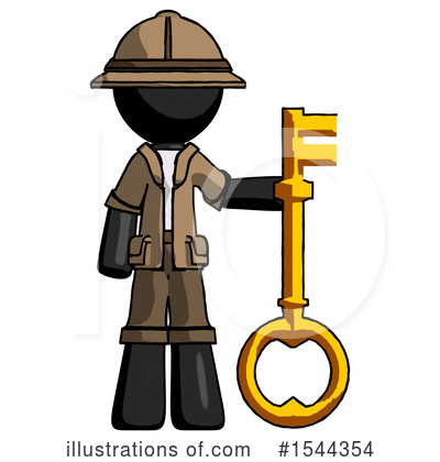 Royalty-Free (RF) Black Design Mascot Clipart Illustration by Leo Blanchette - Stock Sample #1544354